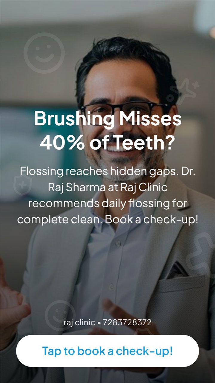 Generated Instagram story — flossing statistic, dentistry
